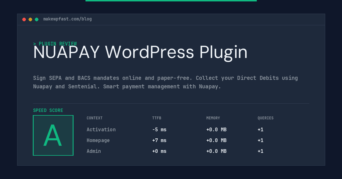 NUAPAY WordPress Plugin - MakeWPFast