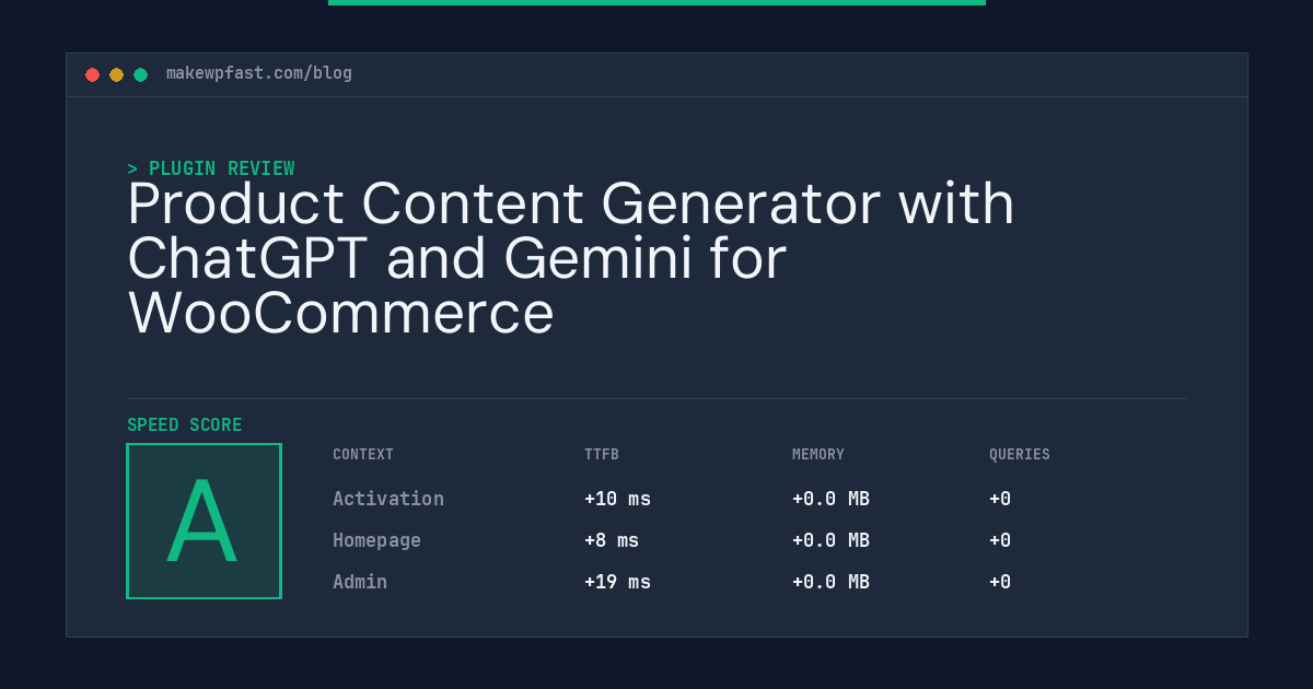 Product Content Generator with ChatGPT and Gemini for WooCommerce - MakeWPFast