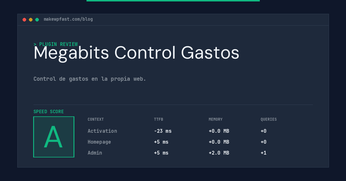 Megabits Control Gastos - MakeWPFast