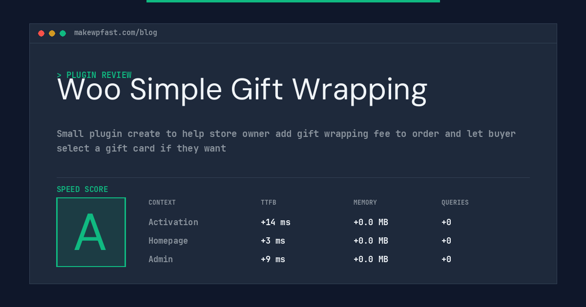 Woo Simple Gift Wrapping - MakeWPFast