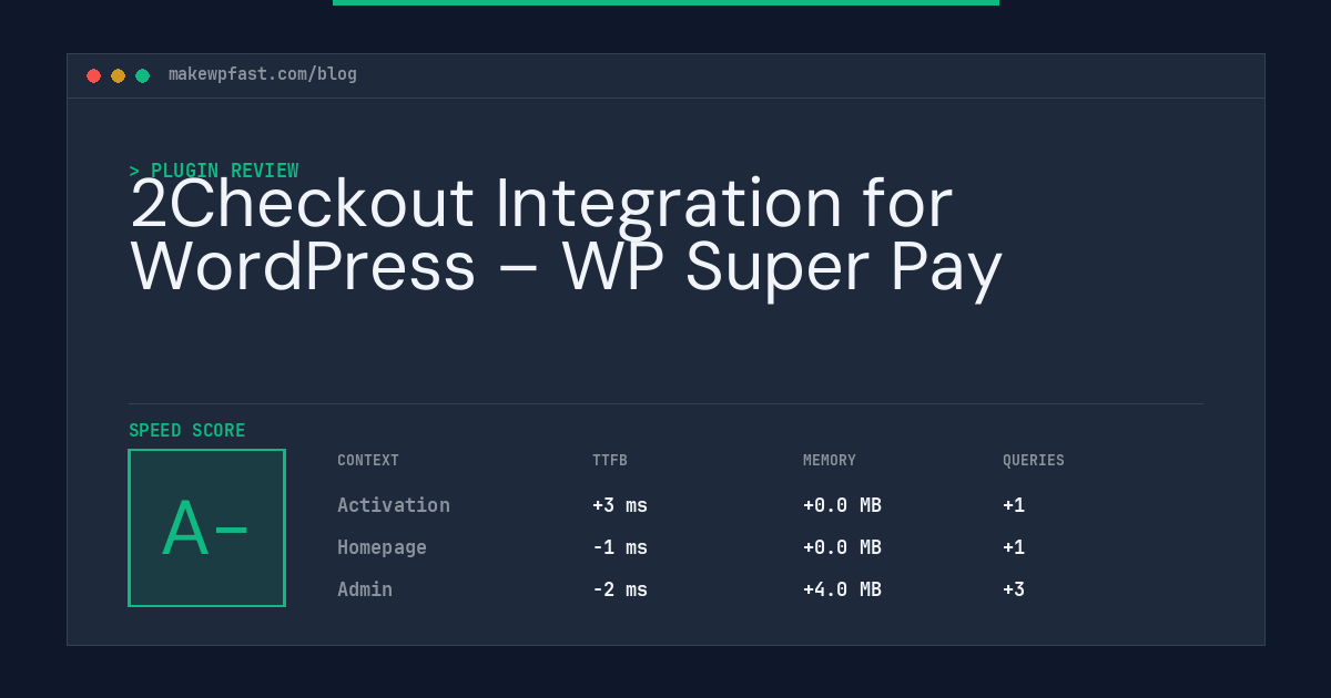 2Checkout Integration for WordPress – WP Super Pay - MakeWPFast