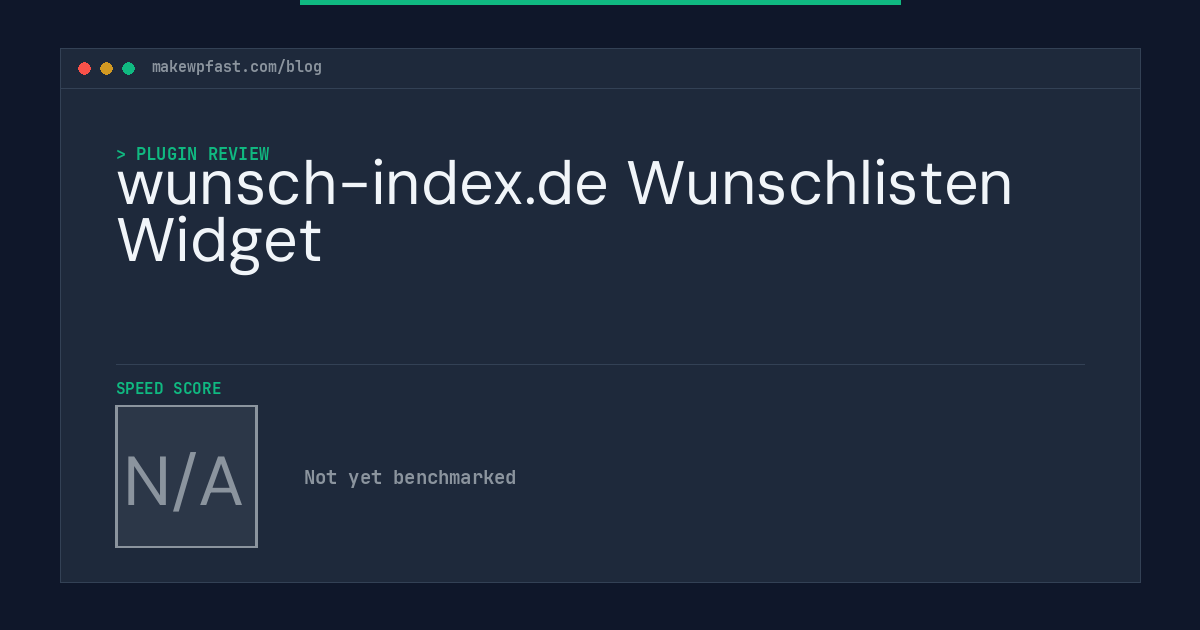 wunsch-index.de Wunschlisten Widget - MakeWPFast