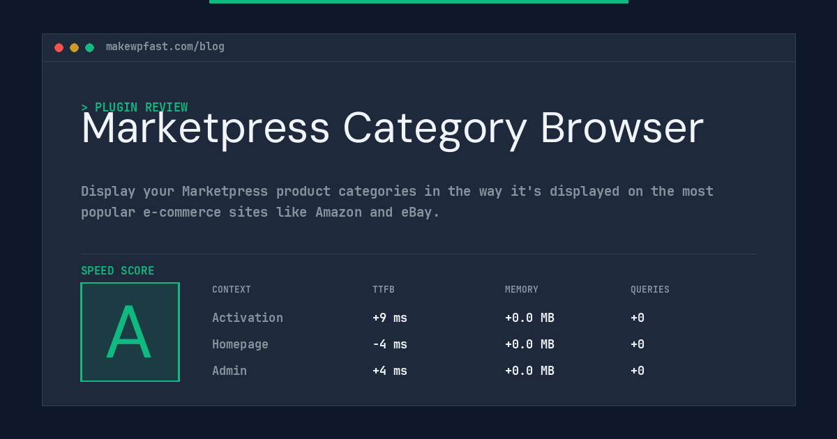 Marketpress Category Browser - MakeWPFast