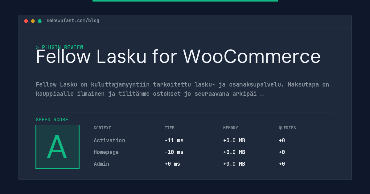 Fellow Lasku for WooCommerce - MakeWPFast