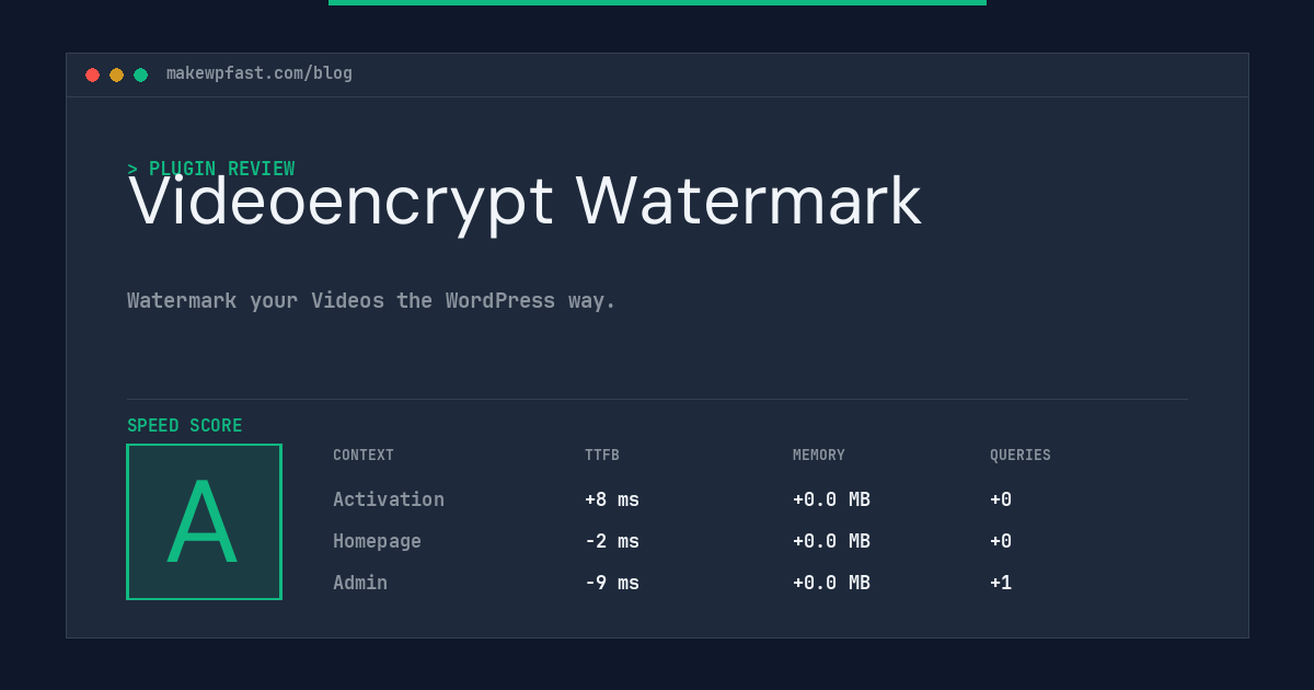 Videoencrypt Watermark - MakeWPFast