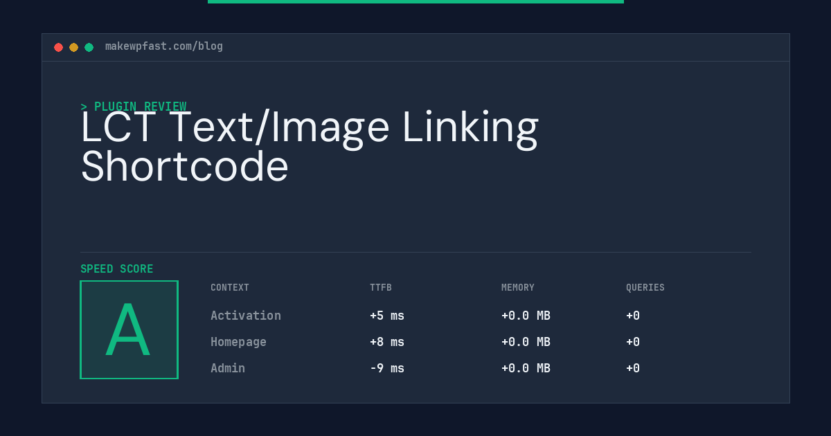 LCT Text/Image Linking Shortcode - MakeWPFast