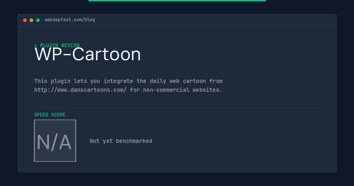 WP-Cartoon - MakeWPFast