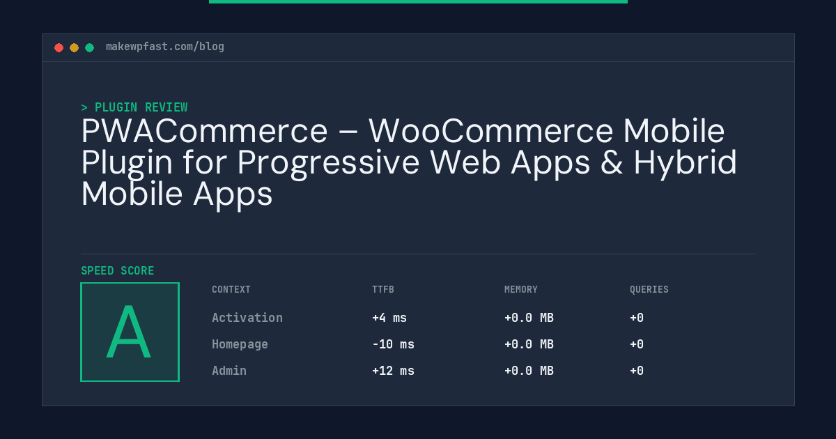 PWACommerce – WooCommerce Mobile Plugin for Progressive Web Apps & Hybrid Mobile Apps - MakeWPFast