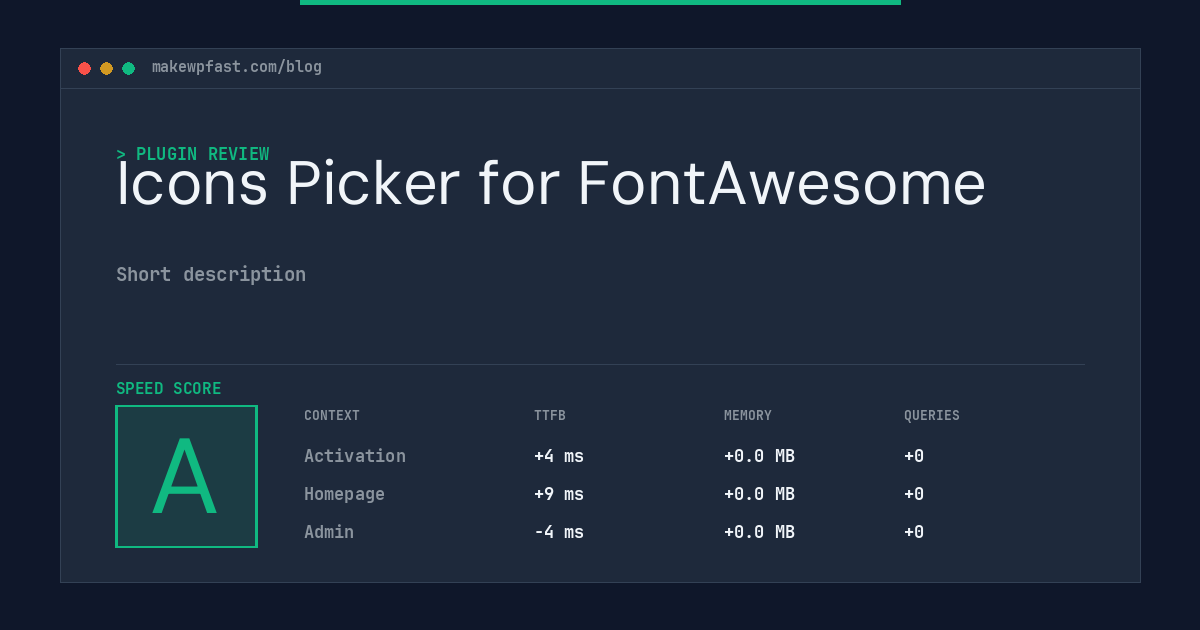 Icons Picker for FontAwesome - MakeWPFast