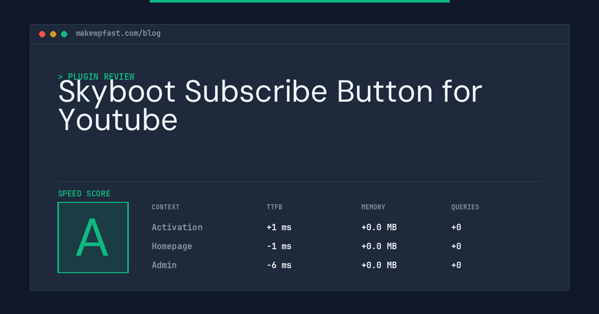Skyboot Subscribe Button for Youtube - MakeWPFast