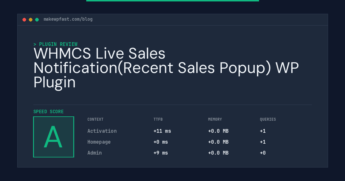 WHMCS Live Sales Notification(Recent Sales Popup) WP Plugin - MakeWPFast