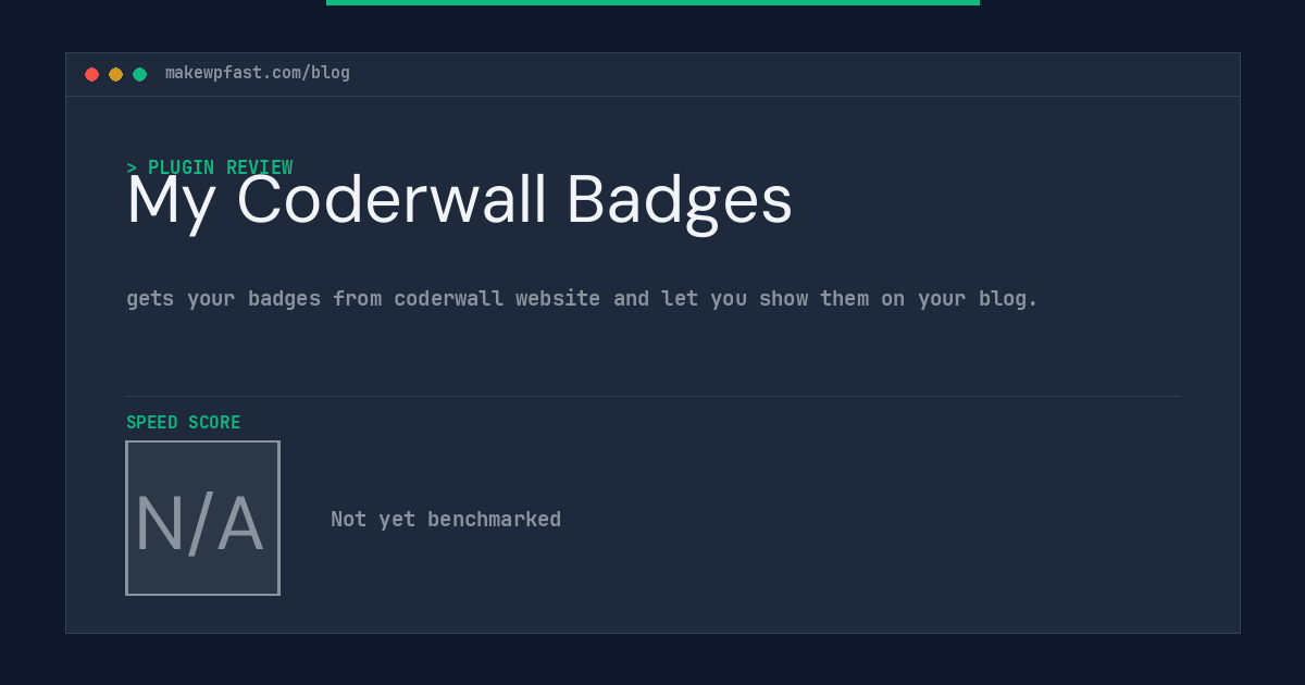 My Coderwall Badges - MakeWPFast