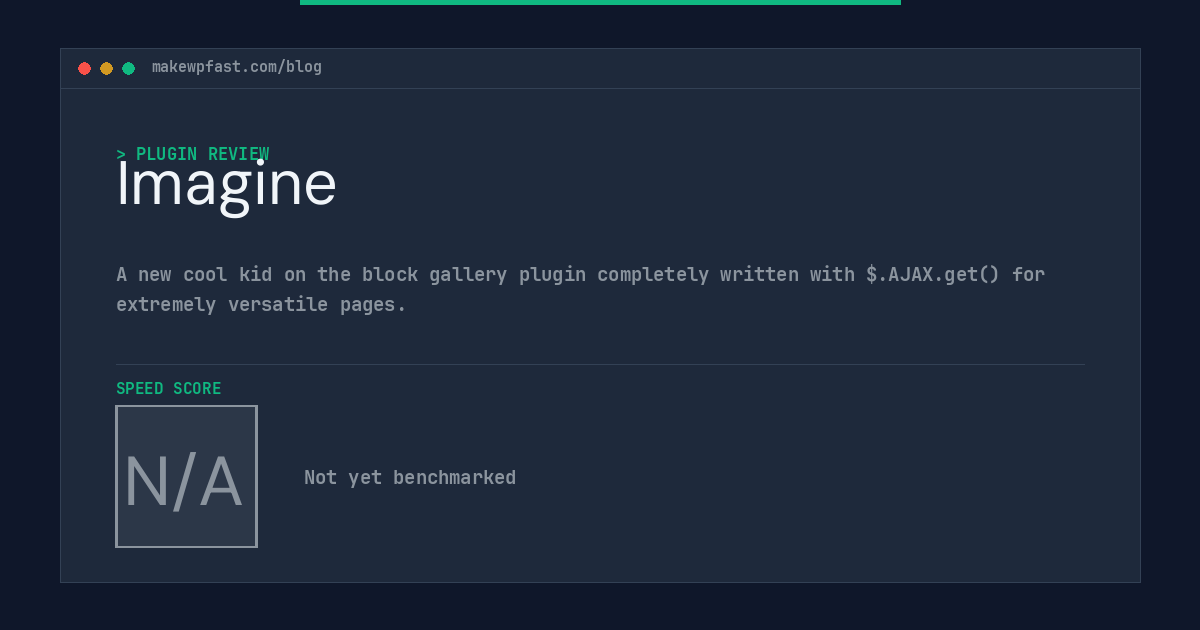 Imagine - MakeWPFast