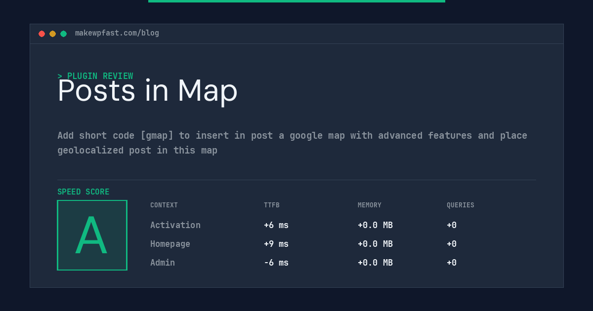 Posts in Map - MakeWPFast
