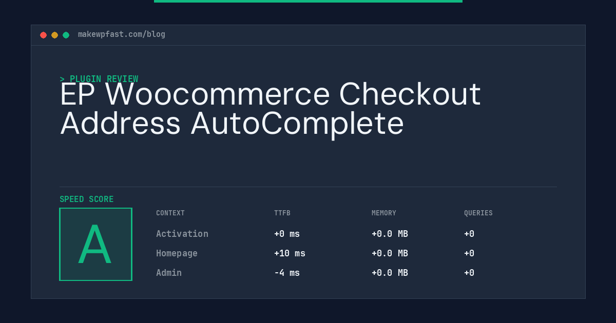 EP Woocommerce Checkout Address AutoComplete - MakeWPFast