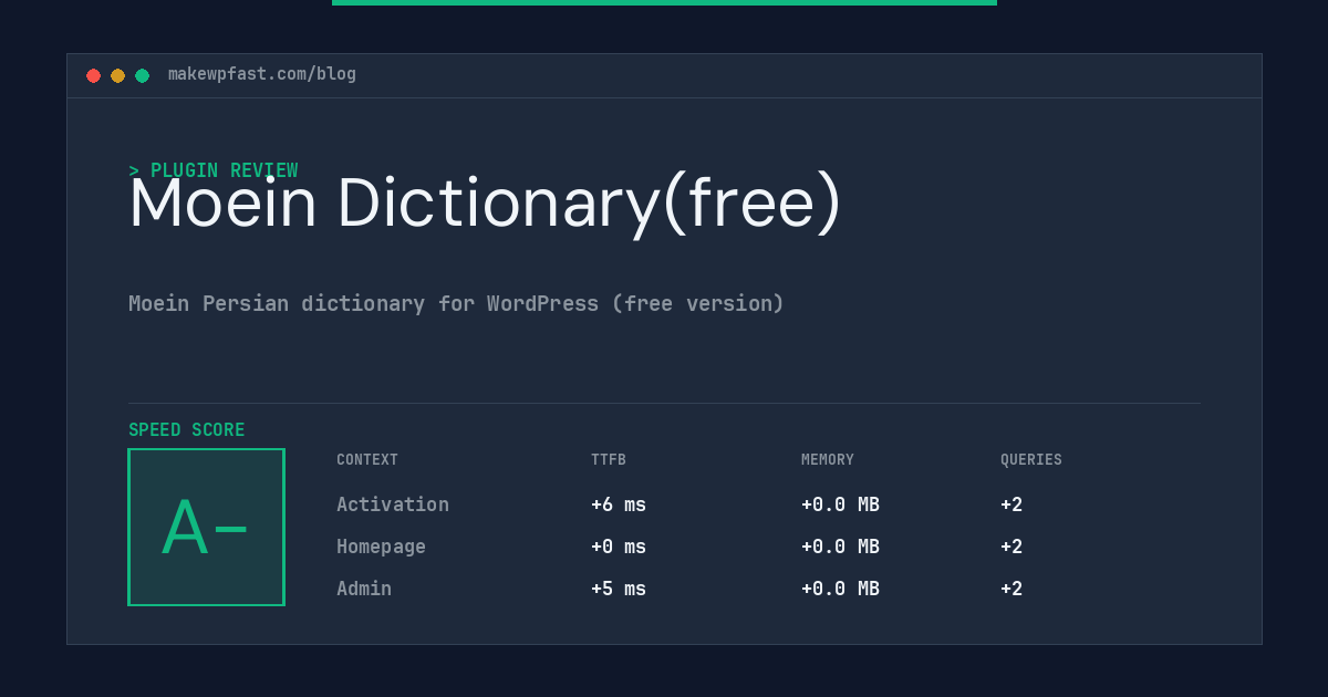 Moein Dictionary(free) - MakeWPFast