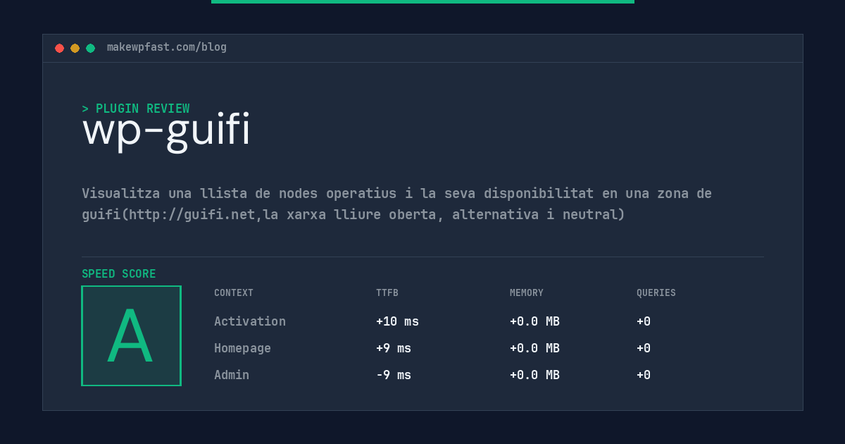 wp-guifi - MakeWPFast