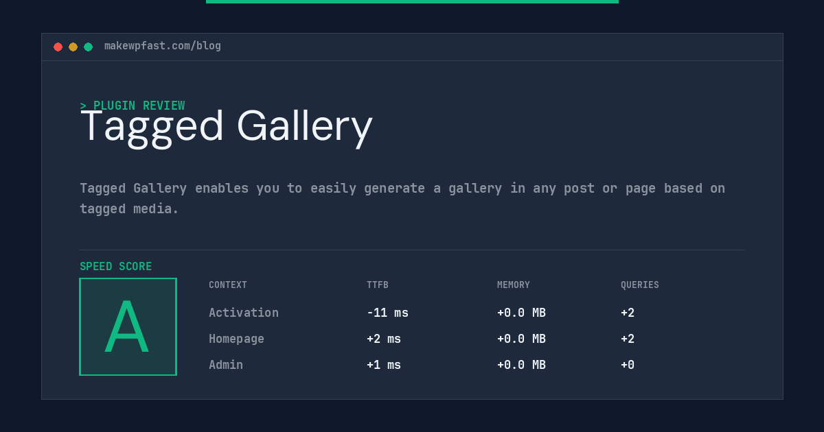 Tagged Gallery - MakeWPFast
