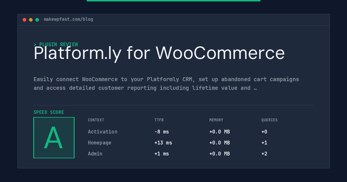 Platform.ly for WooCommerce - MakeWPFast
