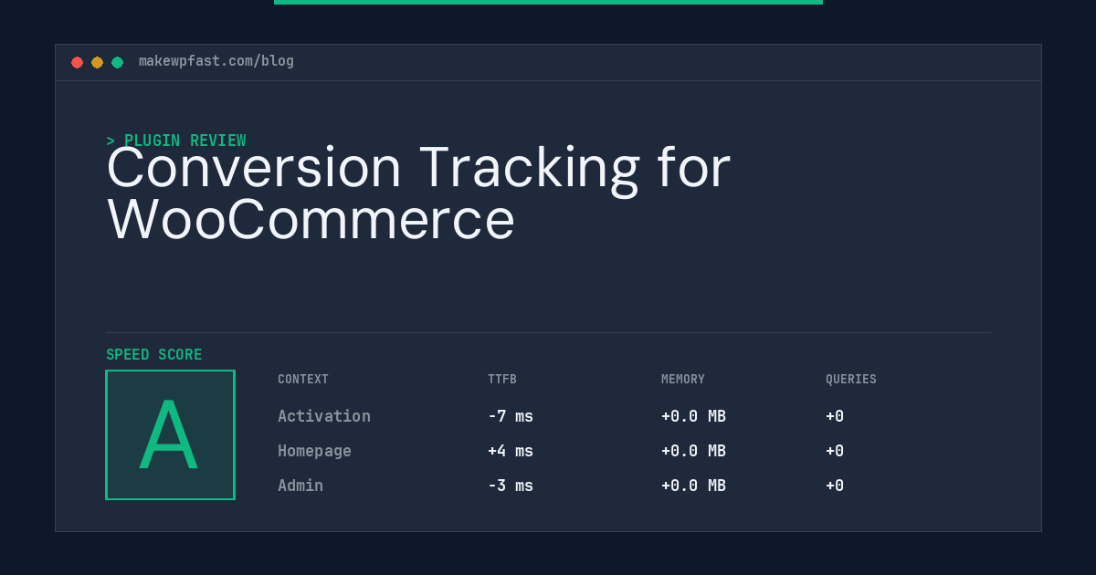 Conversion Tracking for WooCommerce - MakeWPFast