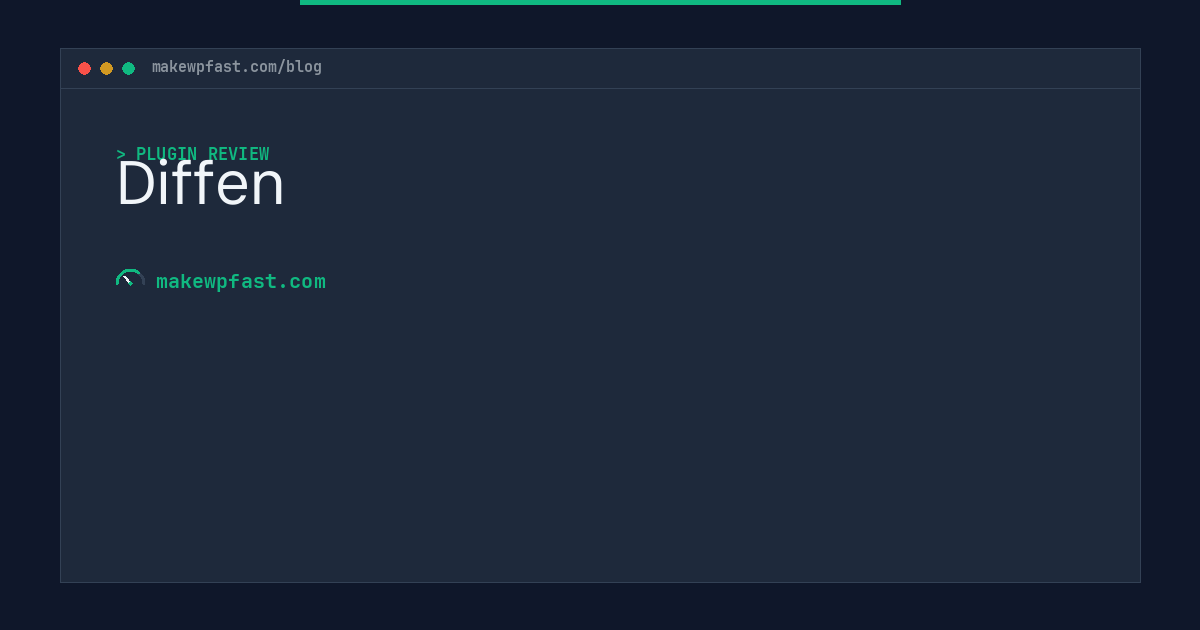 Diffen - MakeWPFast
