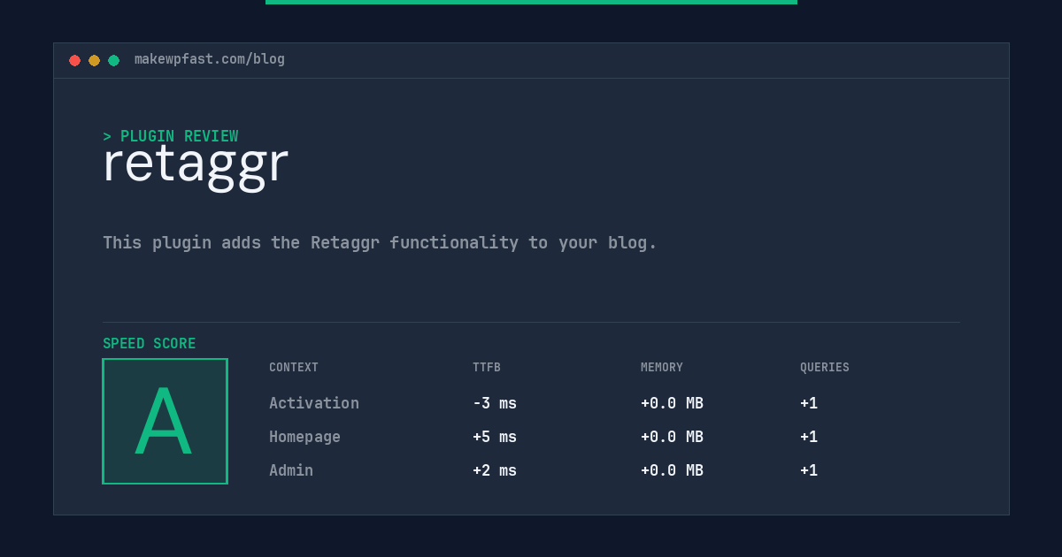 retaggr - MakeWPFast