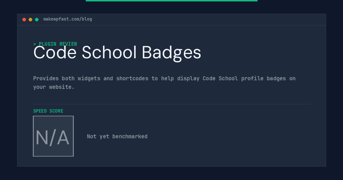 Code School Badges - MakeWPFast
