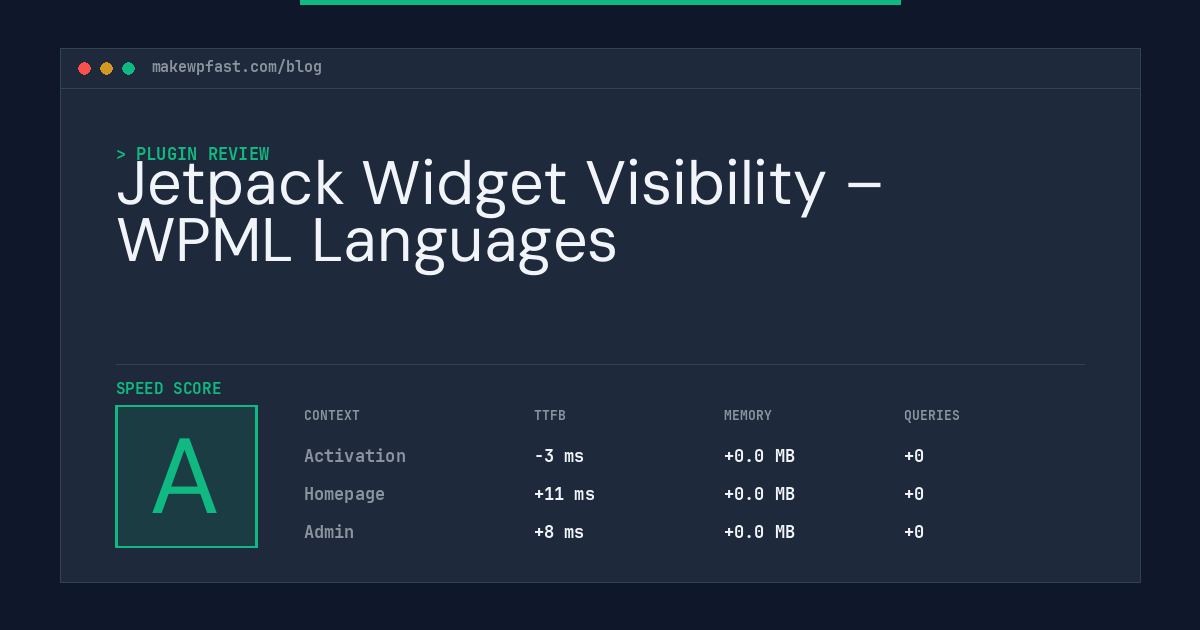 Jetpack Widget Visibility – WPML Languages - MakeWPFast
