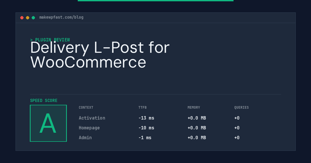 Delivery L-Post for WooCommerce - MakeWPFast