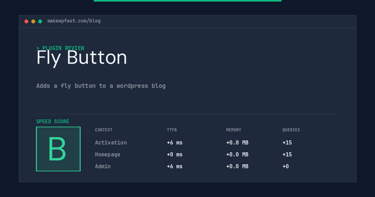 Fly Button - MakeWPFast