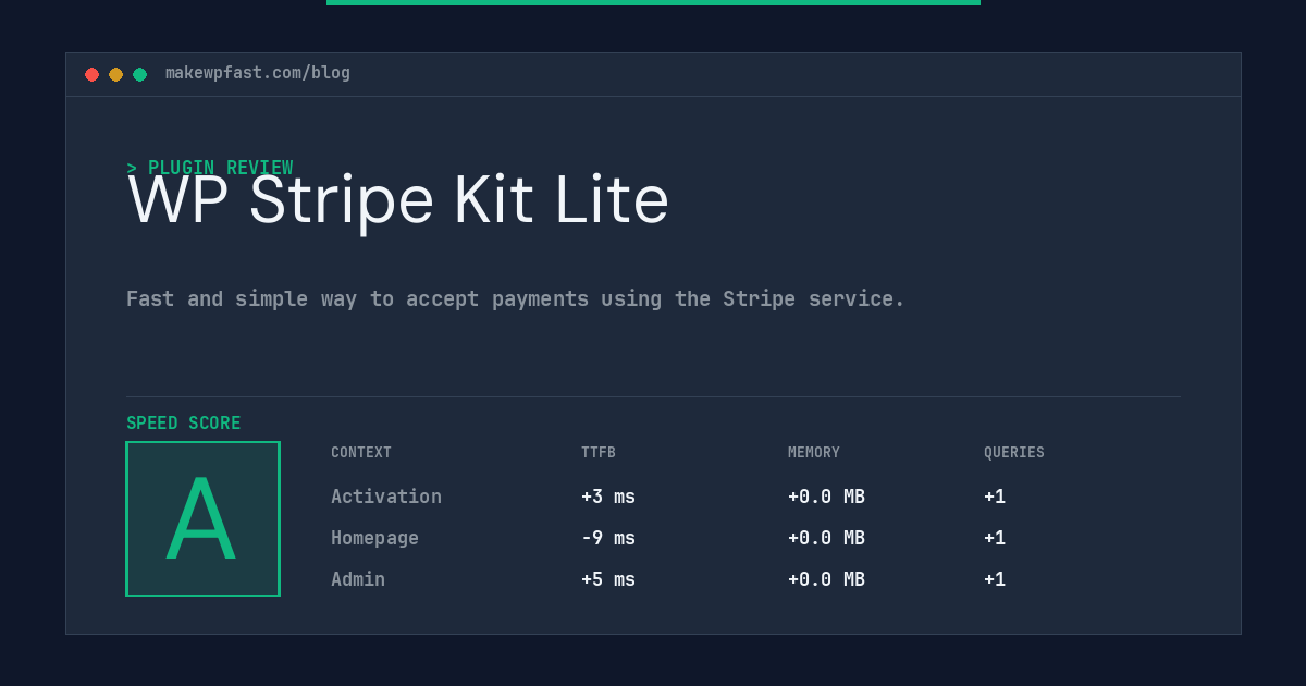 WP Stripe Kit Lite - MakeWPFast