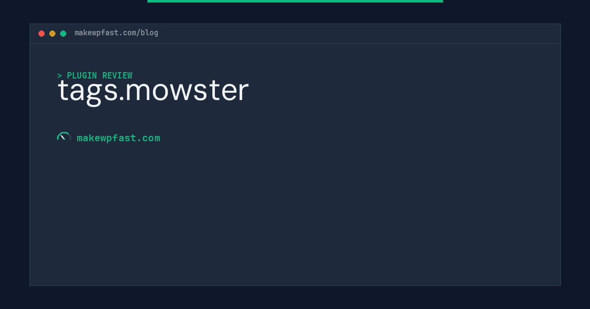 tags.mowster - MakeWPFast