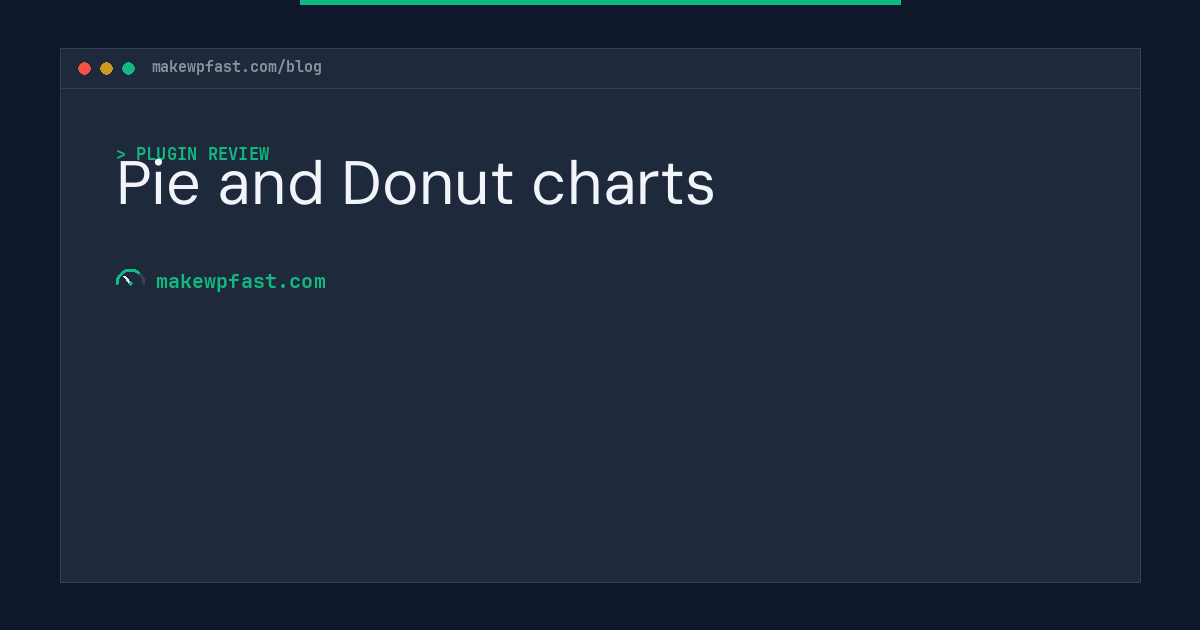 Pie and Donut charts - MakeWPFast
