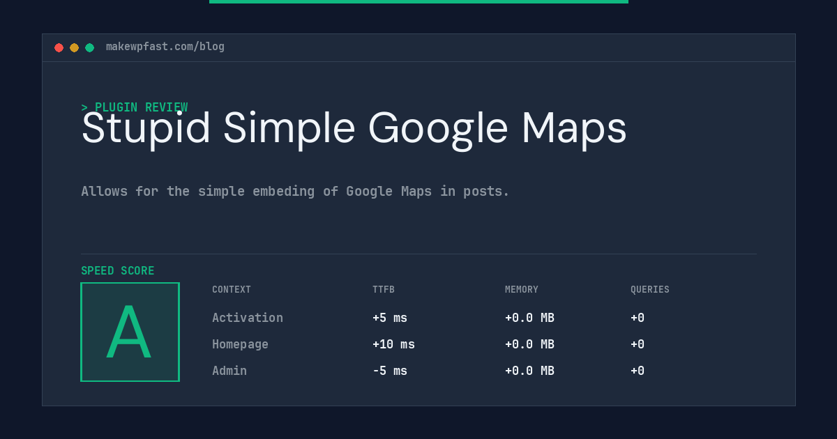 Stupid Simple Google Maps - MakeWPFast