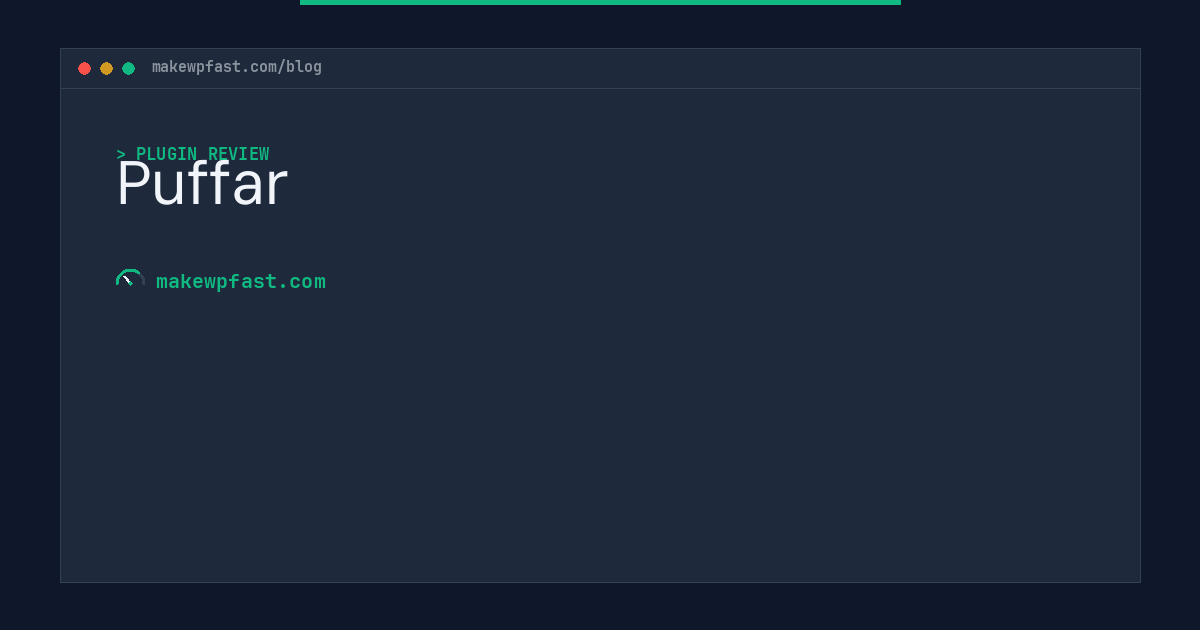 Puffar - MakeWPFast