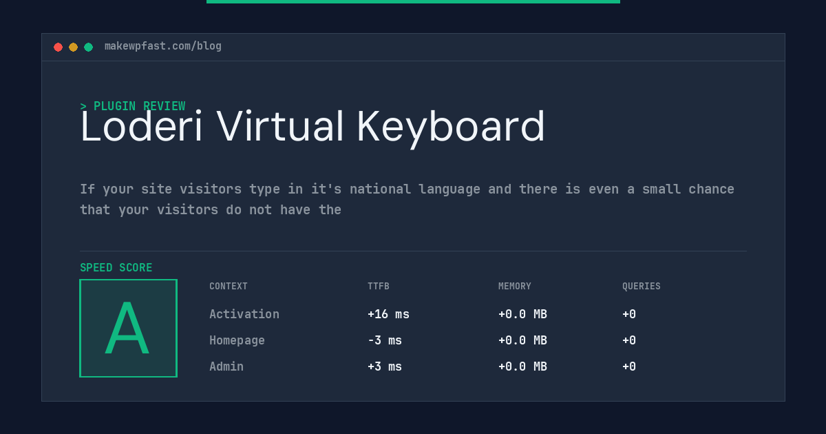 Loderi Virtual Keyboard - MakeWPFast