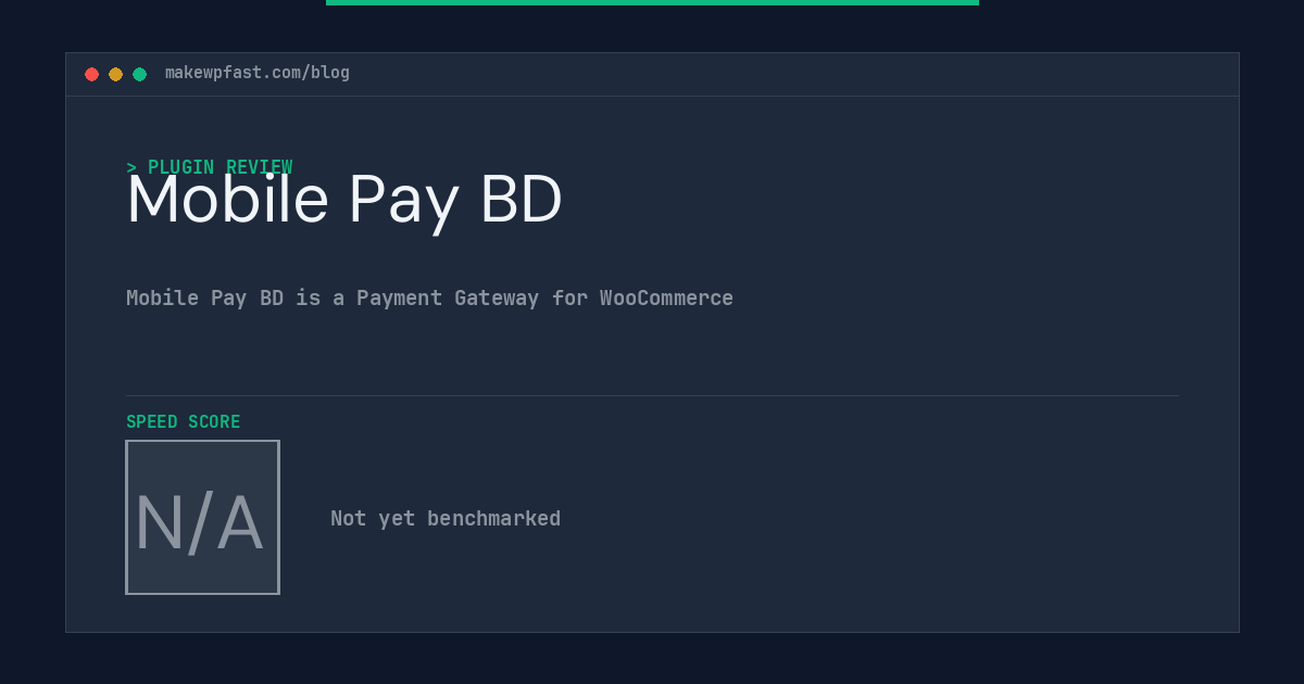 Mobile Pay BD - MakeWPFast