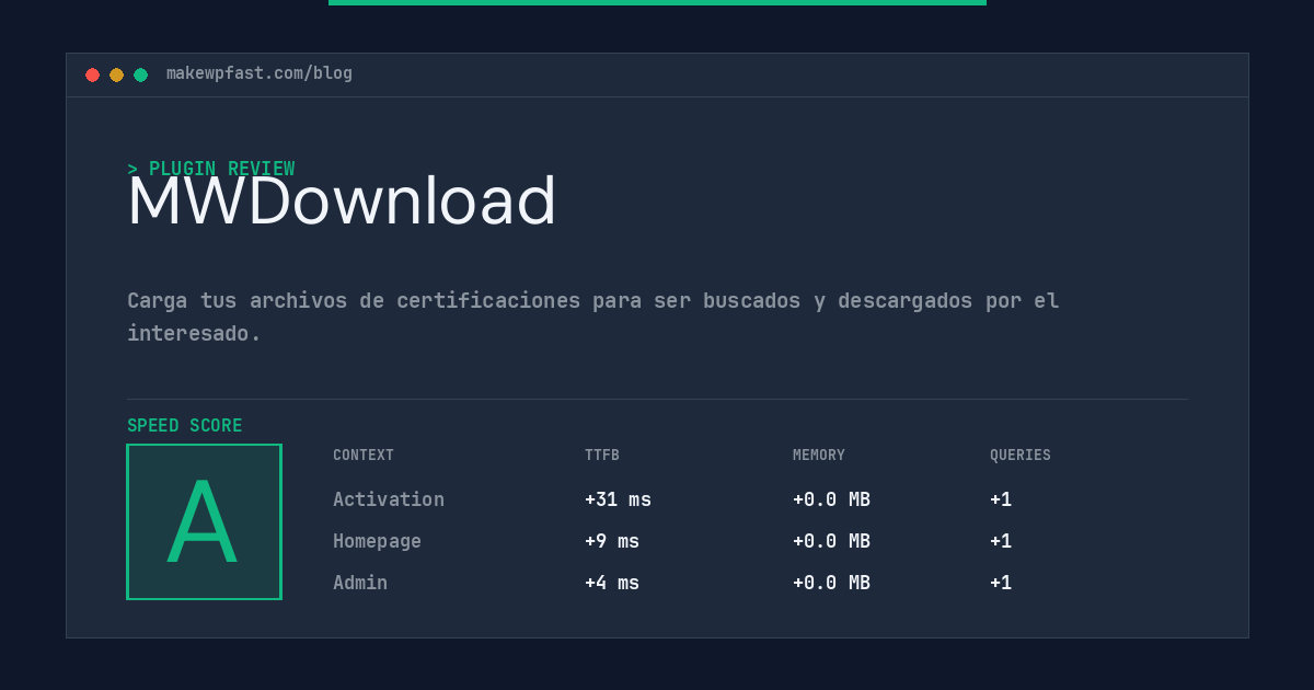 MWDownload - MakeWPFast