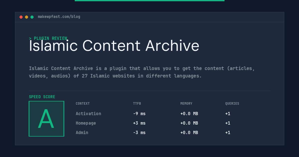 Islamic Content Archive - MakeWPFast