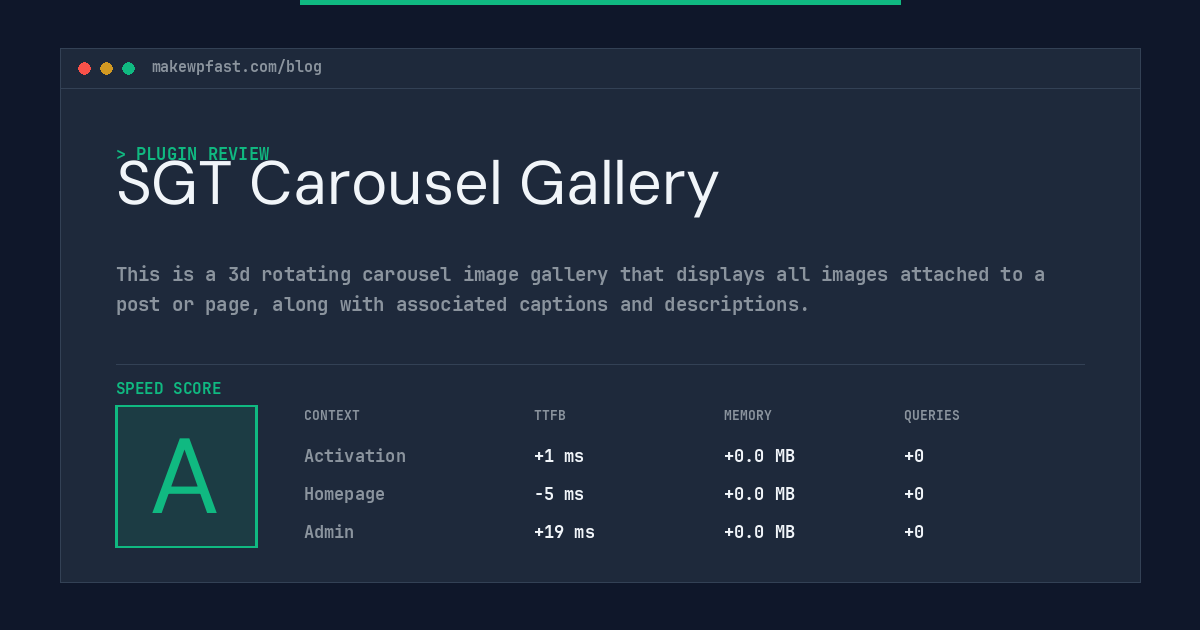 SGT Carousel Gallery - MakeWPFast