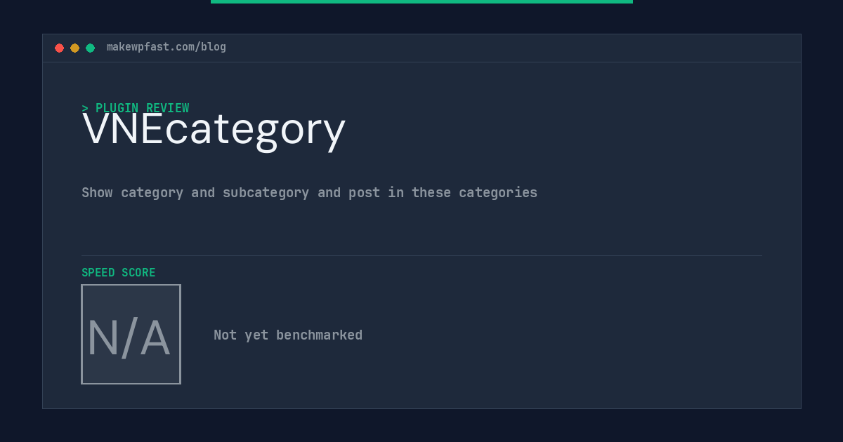 VNEcategory - MakeWPFast