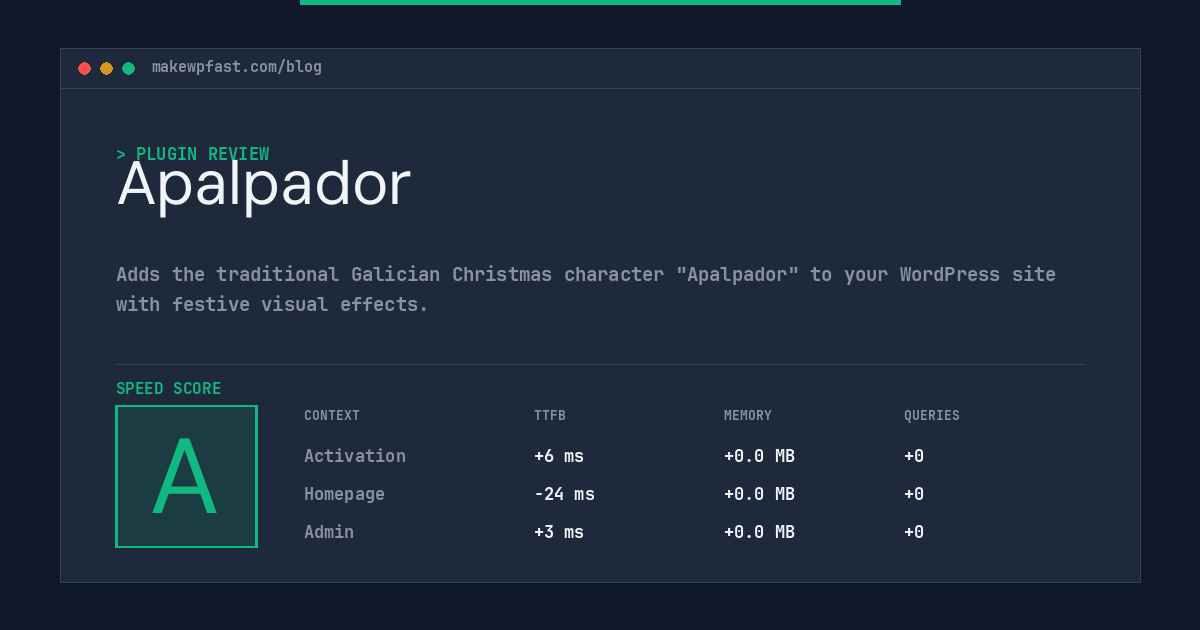 Apalpador - MakeWPFast