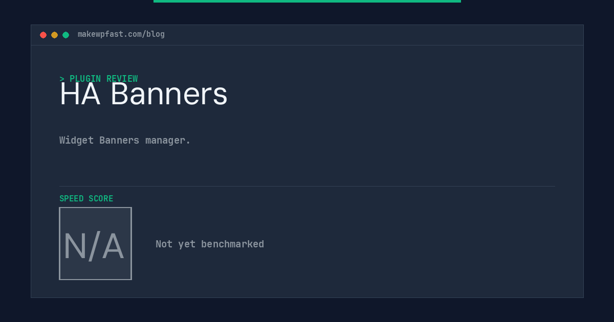 HA Banners - MakeWPFast