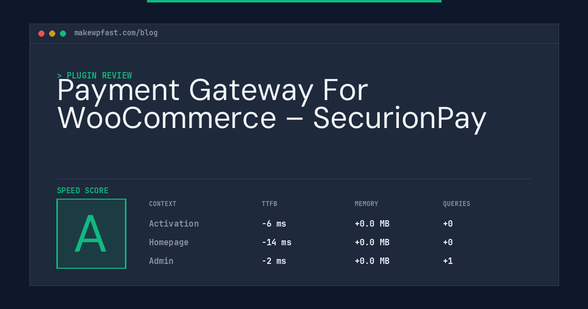 Payment Gateway For WooCommerce – SecurionPay - MakeWPFast