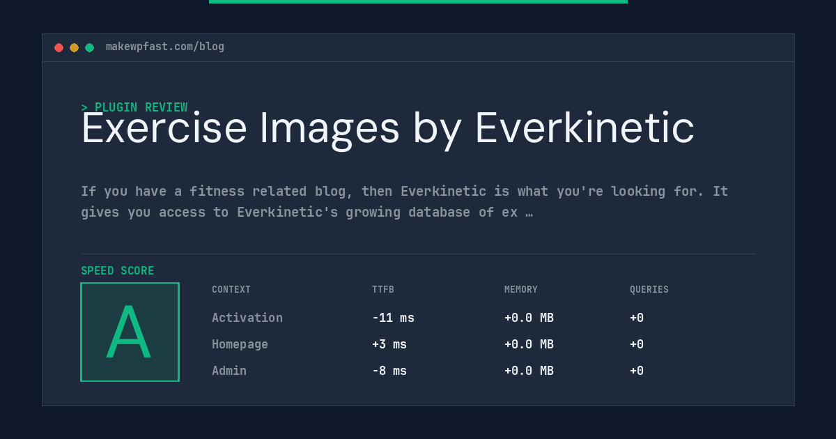 Exercise Images by Everkinetic - MakeWPFast