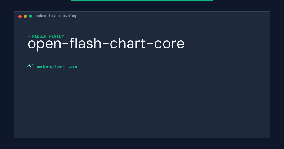 open-flash-chart-core - MakeWPFast