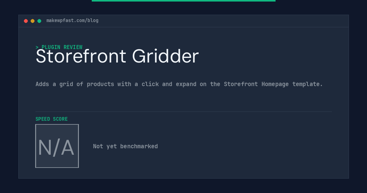 Storefront Gridder - MakeWPFast