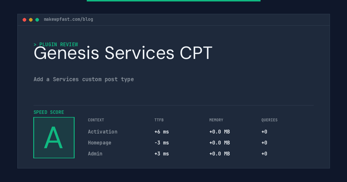 Genesis Services CPT - MakeWPFast