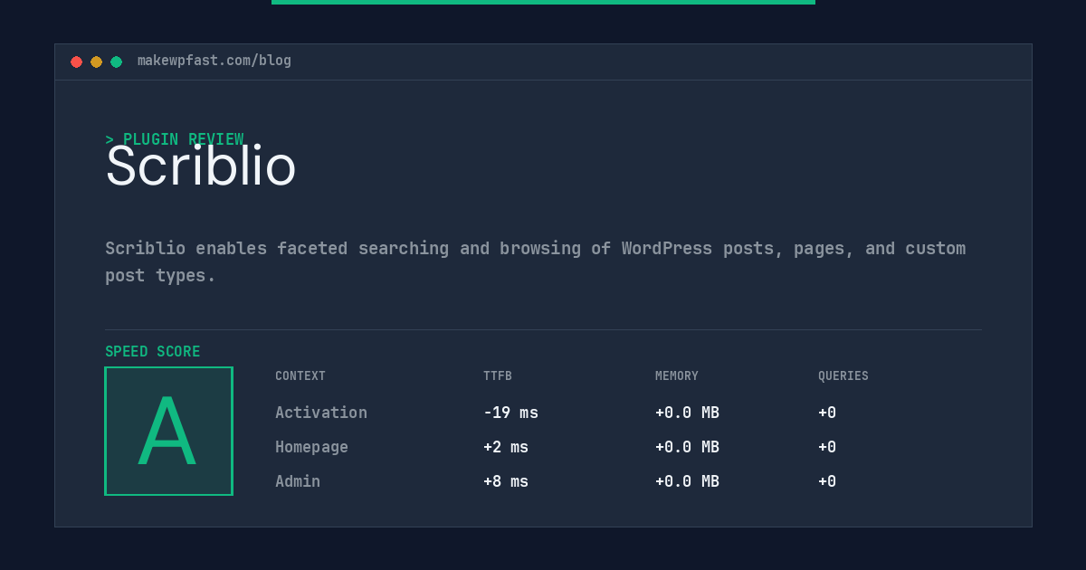 Scriblio - MakeWPFast