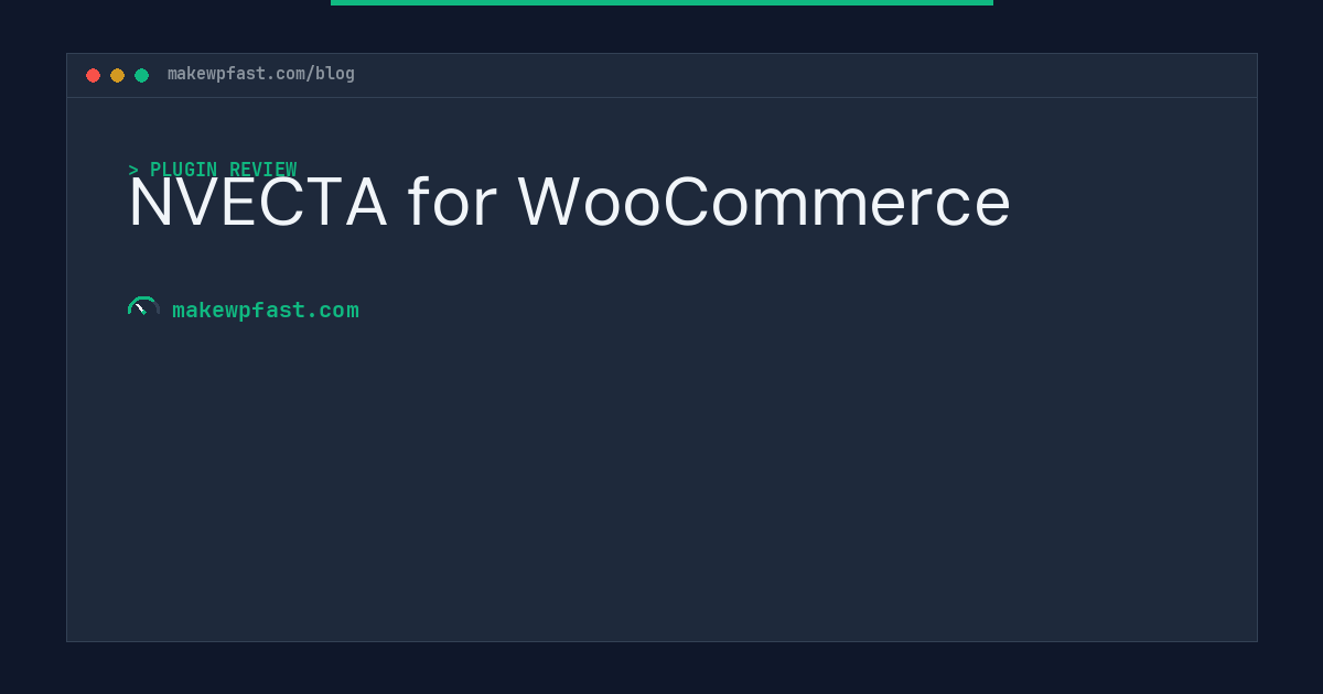 NVECTA for WooCommerce - MakeWPFast
